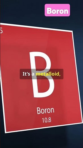 Boron element no 5 in periodic table #like #chemistry #science
