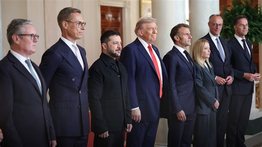 Trump shows his hand in hot mic moment at White House summit