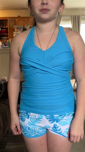 Perfect bathing suit for a tween