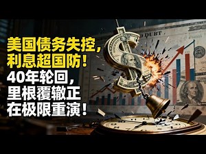 美国债务失控，利息超国防！40年轮回，里根覆辙正在极限重演！US Debt Spiral, Interest Defense! Reagan's Folly Is Repeating in the