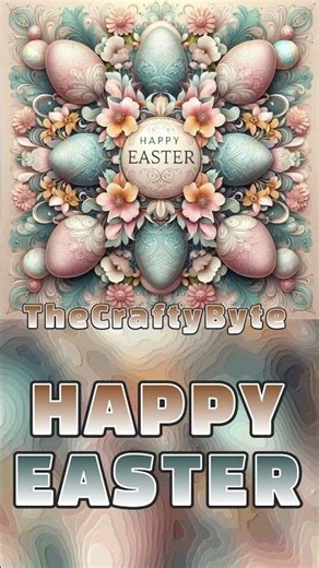 Happy Easter 4K Video 🌼 Mandala Floral Animation + Music Free Watermarked Preview