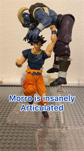 Posing shf UI sign goku and LS studio morro #dragonball #shfiguarts #posing #actionfigures