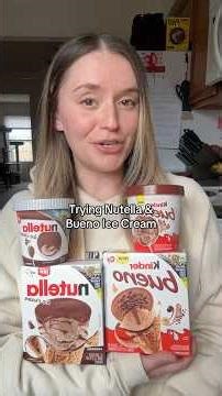 I have been scouring stores for these kinder and Nutella ice creams