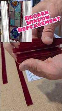 Broken Window Replacement #glasscraft #stainedglass #craft