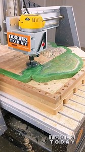 561K views · 10K reactions | What do you think of this look? Pouring some TotalBoat Thickset Epoxy into this honey locust burl and flattening it on the Axiom AR8 CNC machine with the Amana Tool RC-2255 3 wing insert carbide flattening bit, all available on our website! - - - - - - - #TeamTOOLSTODAY - - - - - - - #toolstoday #cncmachine #cnc #maker #makersgonnamake #cncrouter #oddlysatisfying | Toolstoday Router Bits and Saw Blades | Facebook