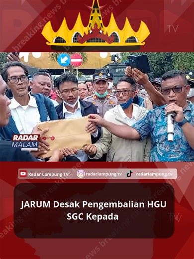 Desakan JARUM untuk Kembalikan HGU SGC