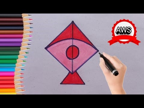 How to draw a Kite 🪁 Drawing Easy Step by step || Easy Kite Drawing