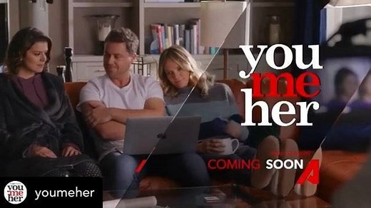 The all new season 4 of the critically-acclaimed romantic comedy series #YouMeHer premieres April 9 and we can’t wait for you to see what’s next for our favourite‘throuple’! #EJI You Me Her @gpoles22 @priscillafaia #RachelBlanchard | eOne TV