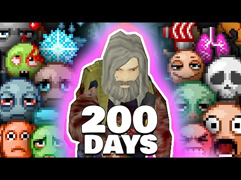 Days 101-200: How Long Can I Survive in Project Zomboid with All Negative Traits (CDDA Challenge)