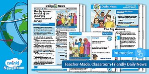 Daily NewsRoom Pack - The Big Answer - KS2 Reading Comprehension (ages 7-11)
