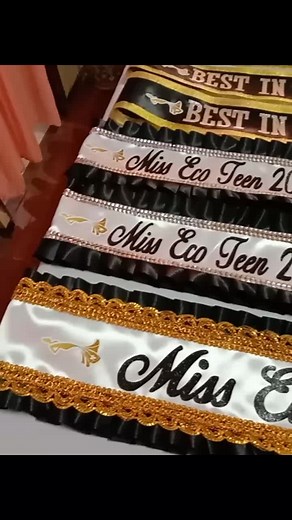 Miss Eco Teen 2023 Sash Designs for Pageant Campaigns