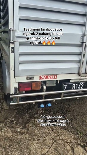 TESTIMONI KNALPOT SUOS NGOROK 2 CABANG DI UNIT GRANMAX FULL NGOROK🔥🔥🔥#knalpotsuosngorok #viral #fyp