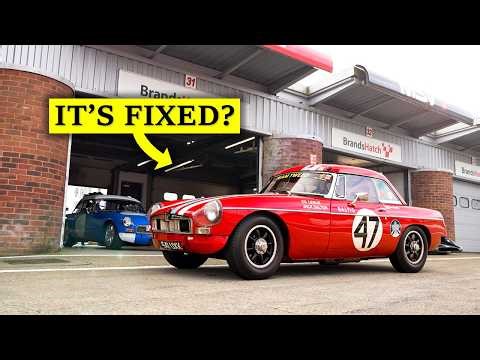 Back From Failure… Our Ex-Works MGB Returns to the Track at Brands Hatch!