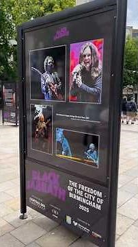 Black Sabbath Photography Exhibition, Victoria Square, Birmingham #blacksabbath #ozzyosbourne