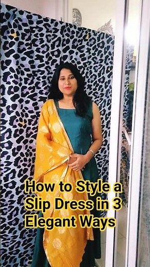 How to Style a Slip Dress in 3 Ways ✨ | Fashion Tips | #Shorts