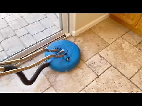 Travertine Tile & Grout Steam Cleaning Full Video