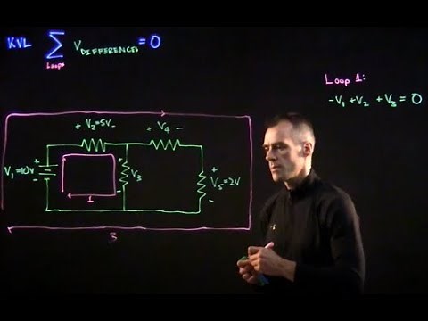 Finding Voltage using Kirchhoff's Voltage Law (example problem)