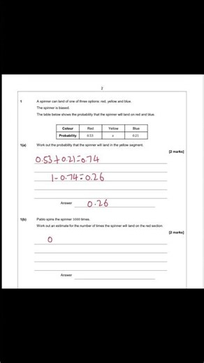 Easy probability question #maths #exam #gcse