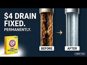 $4 Fix Clears Any Slow Drain Under 7 Minutes