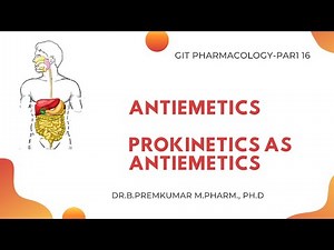 Prokinetic drugs used as antiemetics - GIT Pharmacology - Part 16