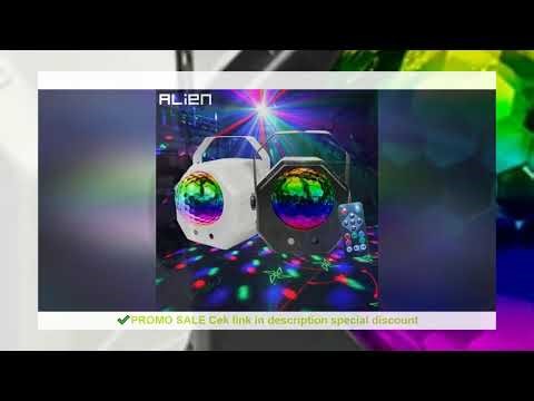 ALIEN RGB LED DJ Disco Magic Ball Water Wave Party Lights Patterns Star Laser Projector Holiday Chri