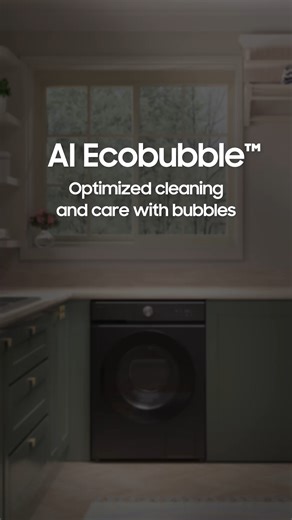 281 reactions · 10 comments | Welcome to the new era of Bespoke AI laundry with AI Ecobubble Technology. This innovative technology intelligently senses detergent levels, water levels, soil levels, and fabric types, providing up to 45%* better fabric care while saving up to 70%* energy, and ensures optimized wash results. Get yours now from your nearest authorized Samsung store. #bespoke #washingmachine #Samsung | Samsung | Facebook