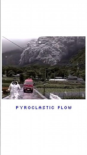 Terrifying Escape from a Deadly Volcanic Hazard (Rare Footage) | #shorts