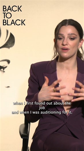 Marisa Abela on transforming into Amy Winehouse. #interview | Moviefone