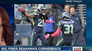 Why did the NFL fine Richard Sherman?