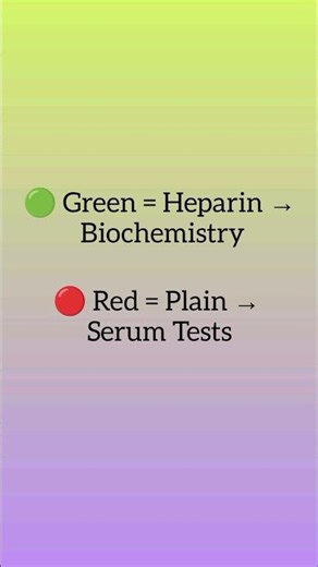 Lab tube Colour in 30 sec#labtechnician #hematology #paramedical #dmlt