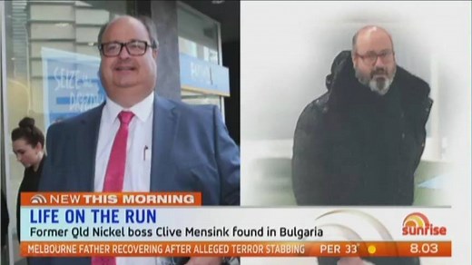 Missing Queensland Nickel boss Clive Mensink found after almost 2 years on the run. The nephew of Clive Palmer has been found living the high life in Bulgaria with his girlfriend. Download the 7 News app: http://yhoo.it/2a8SxYV #CliveMensink #QueenslandNickel #7News | 7NEWS Sydney