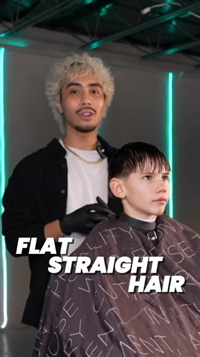 mylz carlos obaldo miraflores on Instagram: "Flat Straight Hair to Textured and Wavy Tutorial - How to style a blowout taper textured fringe on straight hair and add texture + volume using @typetxtr Texture Pack 🔥💈 #straighthair #hairtutorial #hairtransformation #TYPEHAIR #barber"