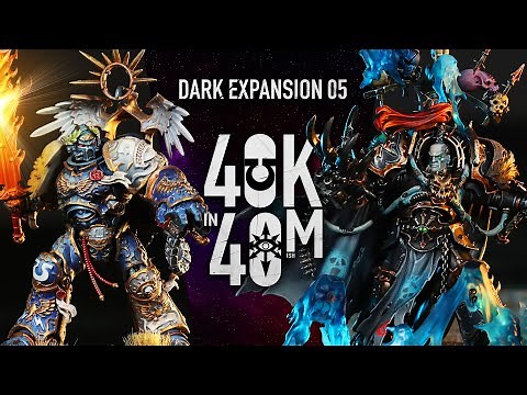 Abaddon vs Guilliman. Black Legion in the Dark Expansion Ep 5. Warhammer 40k in 40m
