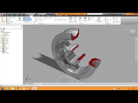 easy way to make a Pulley with Autodesk Inventor 😍