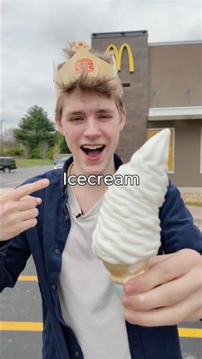 Which Fast Food Makes The Tallest Ice-cream Cone? #shorts #food #funny