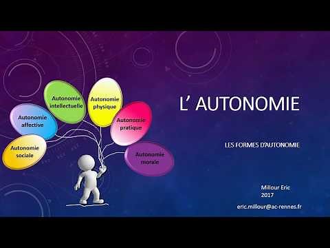 les formes d'autonomie version 2