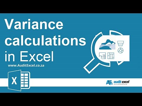 Variance calculations in Excel when numbers negative