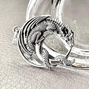 Handcrafted 925 Sterling Silver Dragon Pendant Viking GOT Dragon Magical Legendary Creature Pendant/necklace Silver Jewelry Gift by VINTZ - Etsy