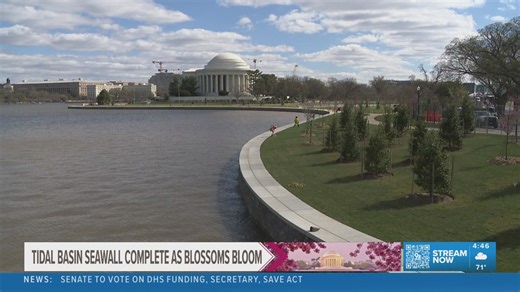 Tidal Basin seawall completed