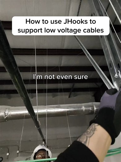 Learning how to install jhooks in a 3 week bootcamp. This is Week 2, Day 7 of the low voltage bootcamp at Wachter #lowvoltage #electrician #tech