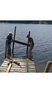 38K views · 225 reactions | Wood dock build | Revive Home Tips | Facebook