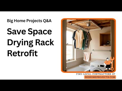 Pulley Ceiling Drying Rack Retrofit Guide