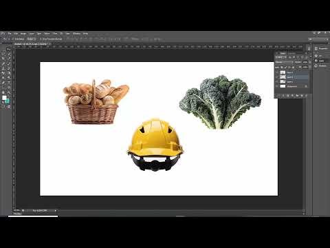 How to group PNG images in Photoshop