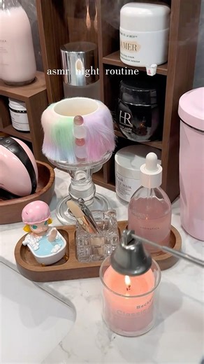 Asmr Night routine and skin care girl #asmr #skincare