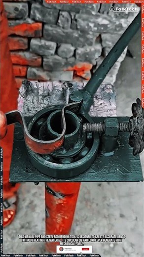 Pipe Bender Tool: Fast Steel Rod Bending #tool #tools #innovation