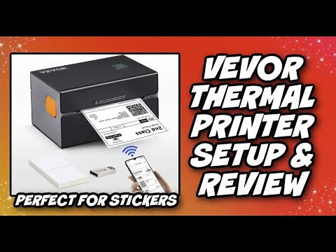 Vevor Thermal Printer Setup & Review