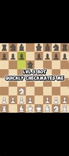 Lichess Lvl 3 Bot Quickly Checkmates Me | chessandplanes
