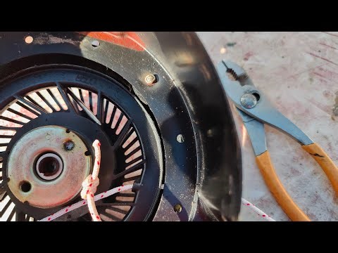 Small Engine Starter Pull Cord Replacement.