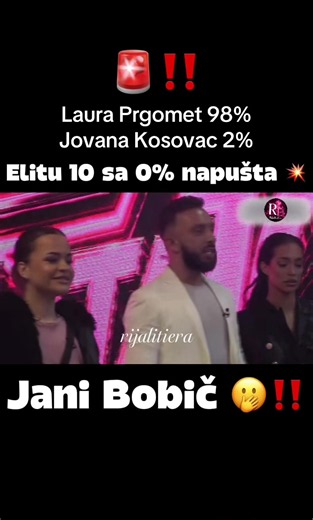 Jani Bobič napušta Elitu 10 💥🚨 #rijalitiera #elita10 #zadruga #lauraprgomet #jovanakosovac