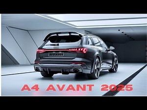New Audi A4 Avant Black Edition 2025 – Interior, Full Review! 🚀🔥